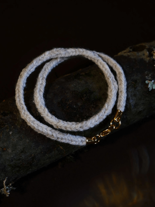 Bracelet RELIANCE laine Brume
