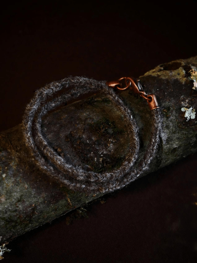 Bracelet RELIANCE laine Anthracite