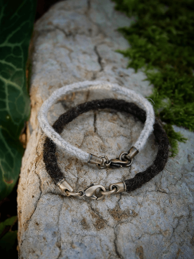 Bracelet RELIANCE laine Ecorce
