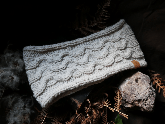 MYRMEX bandeau BRUME laine non-teinte