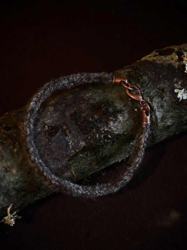 Bracelet RELIANCE laine Anthracite