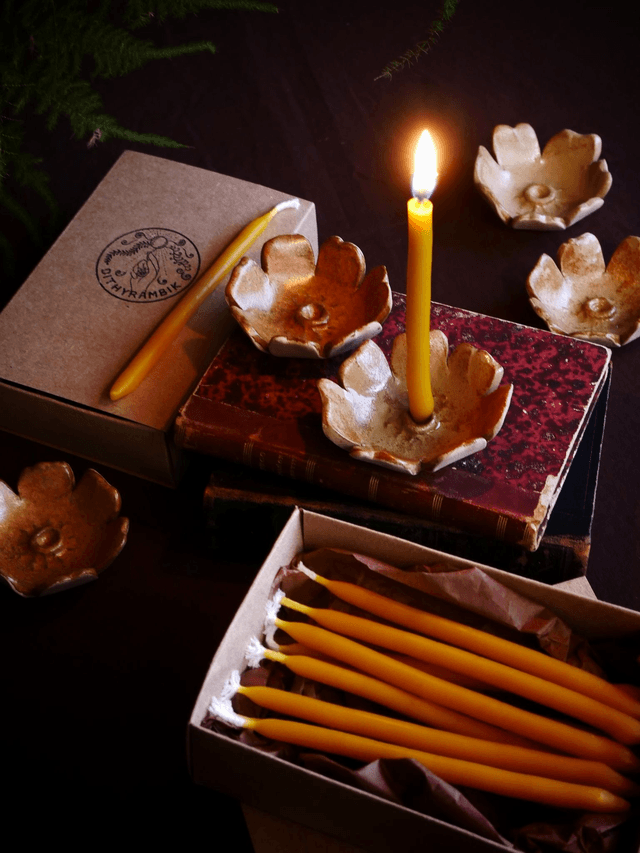 Coffret RITUEL - Bougeoir &amp; bougies