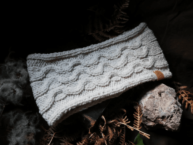 MYRMEX bandeau BRUME laine non-teinte